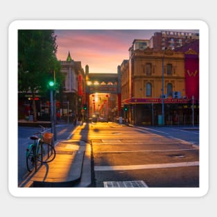 Melbourne Chinatown sunset Sticker